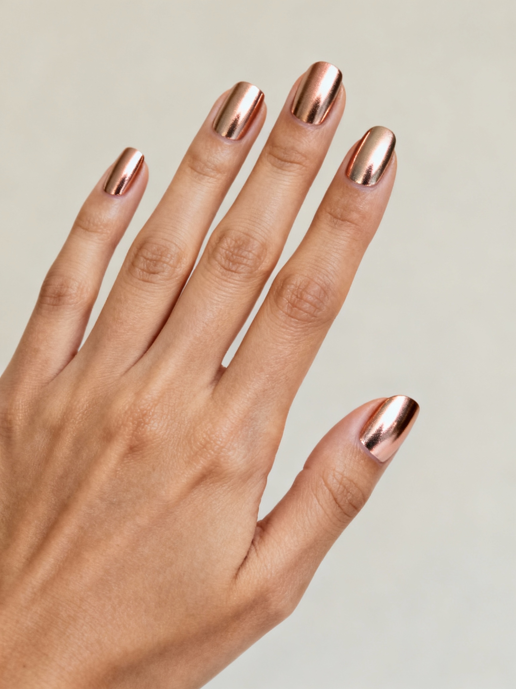 soft champagne rose chrome