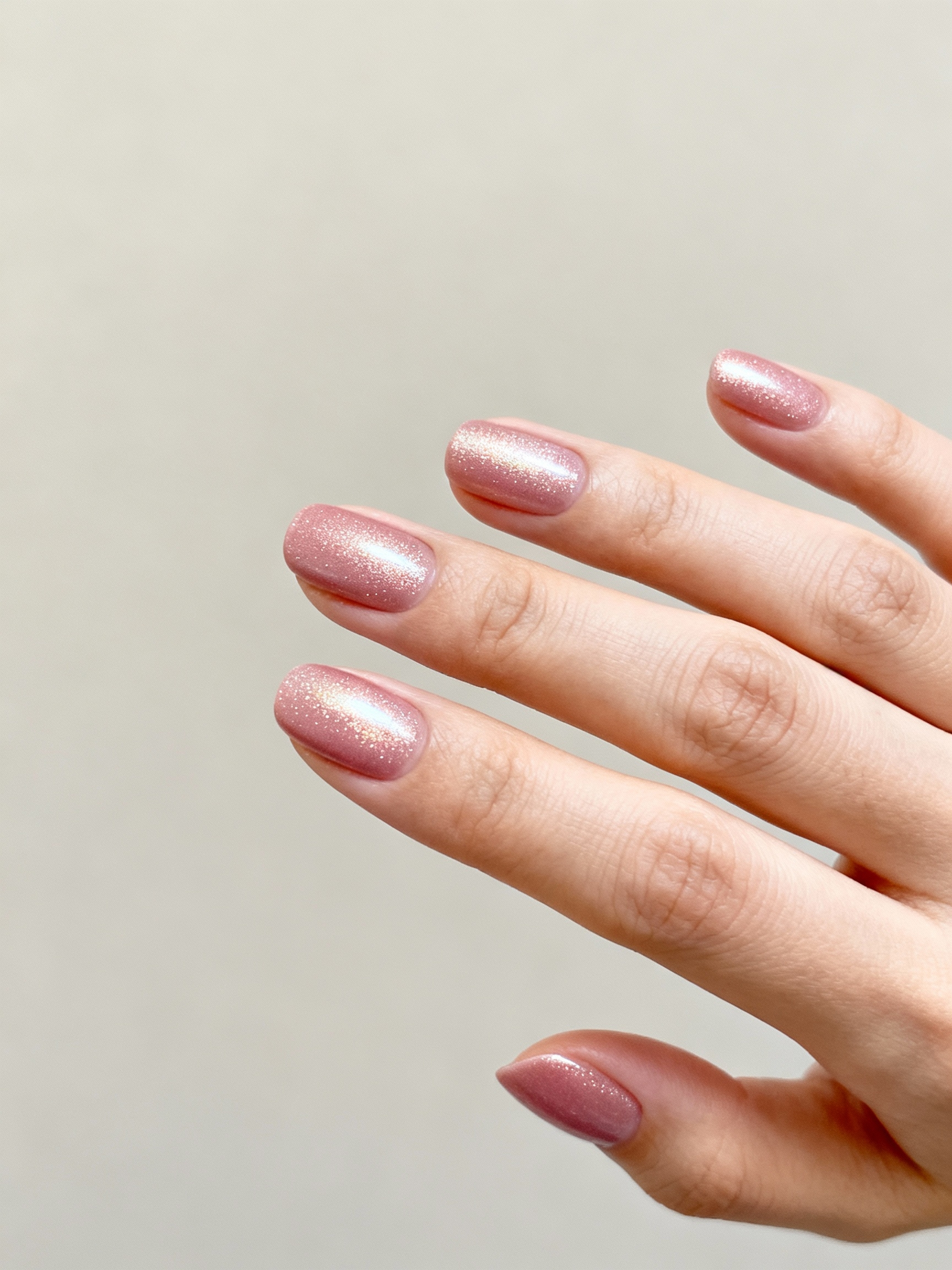 soft crushed rose quartz glow