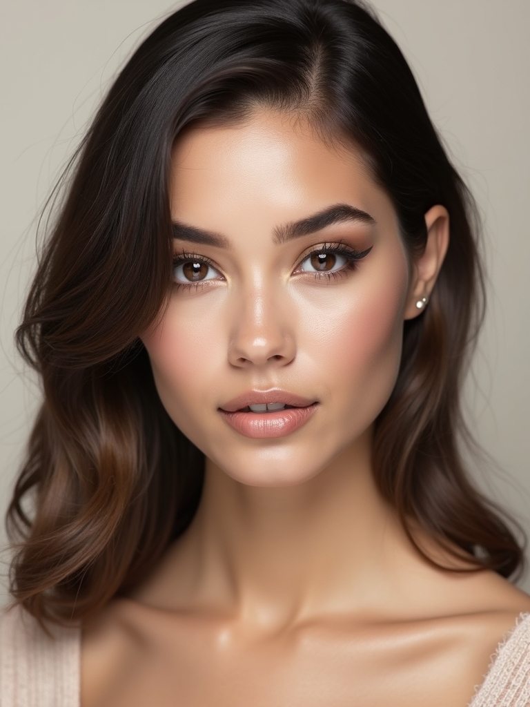 soft diffused brown winged liner