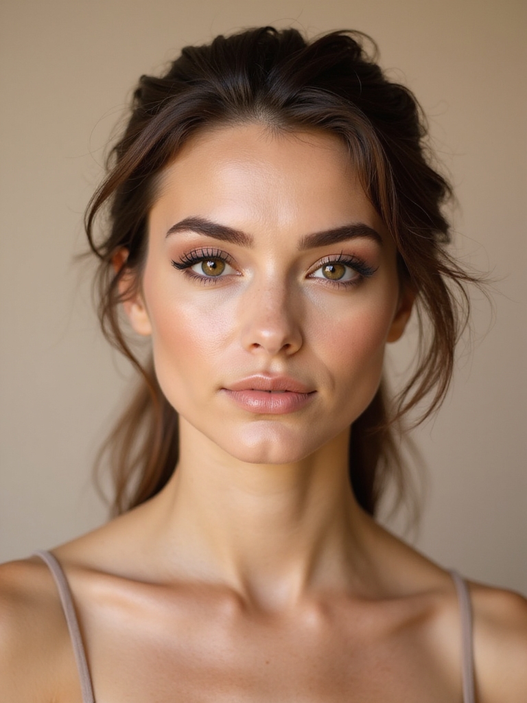soft fluttery brown lashes