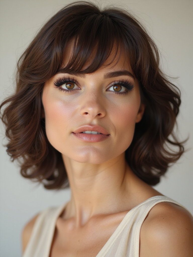 soft fluttery feathered lashes