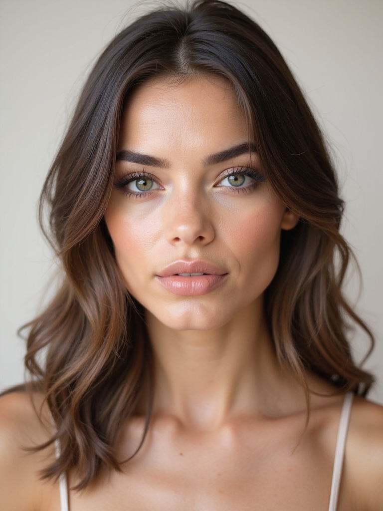 soft focus slightly overlined nude