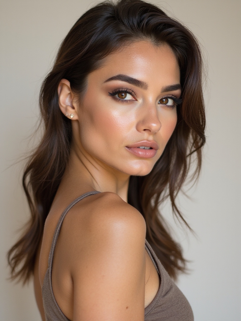 soft groomed 90s brows