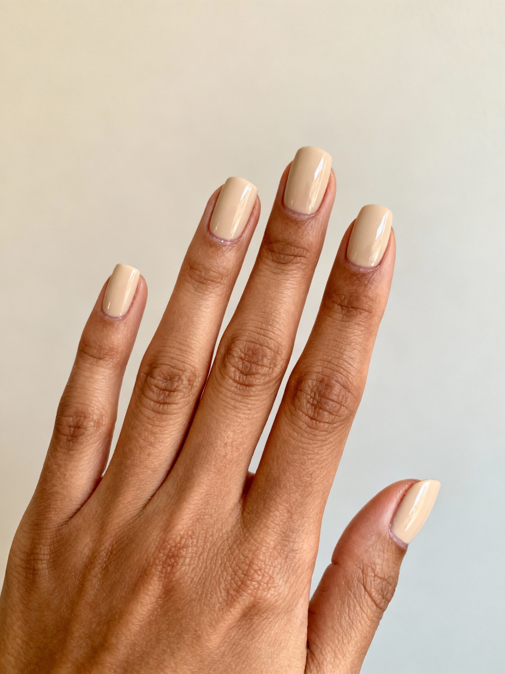 soft latte squoval nails