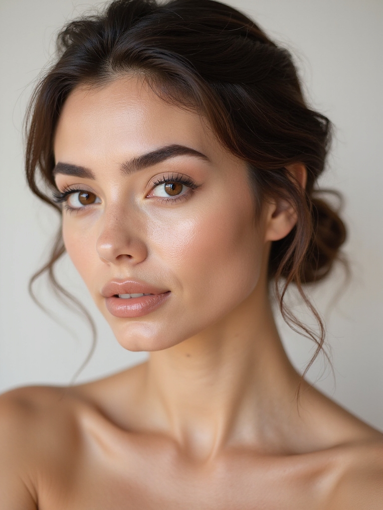 soft lifted natural feathered brows