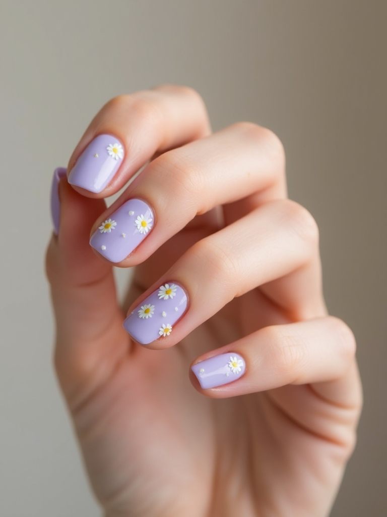 soft lilac micro daisies