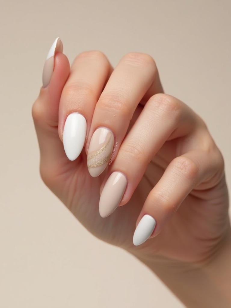 soft modern almond nails