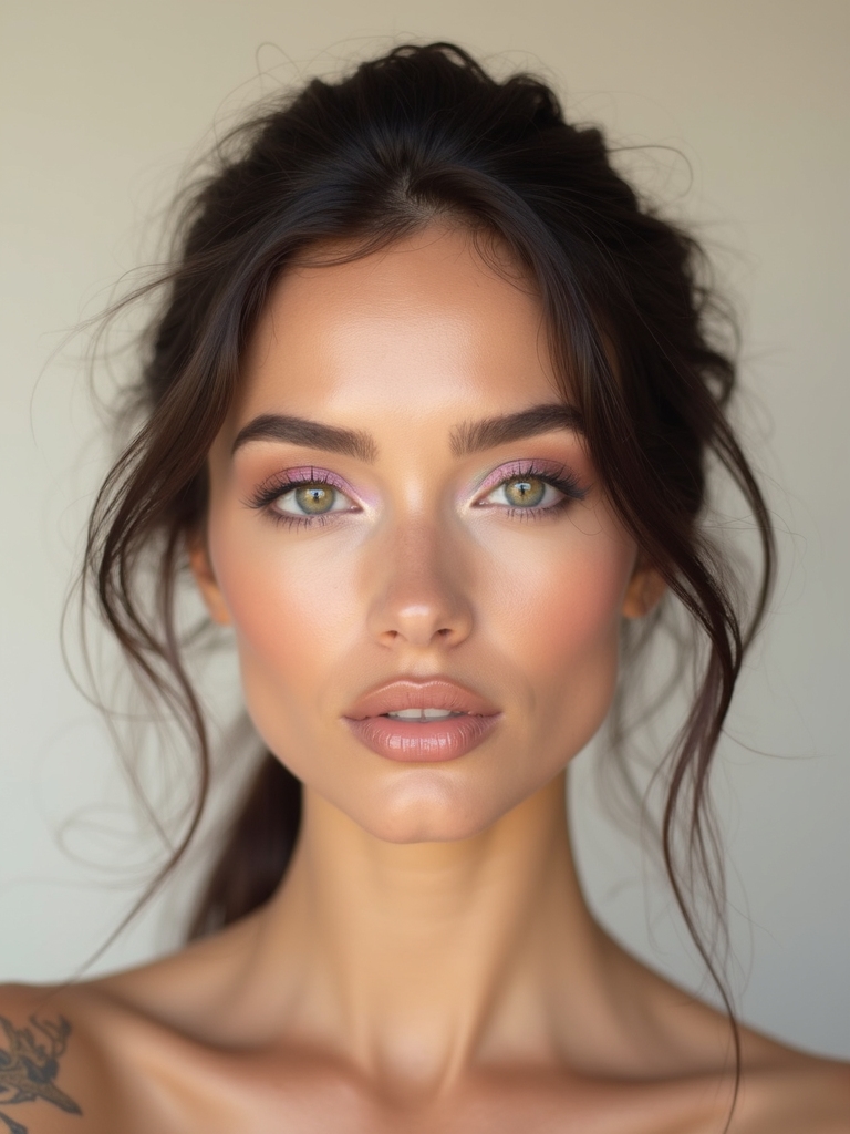 soft pastel lid wash