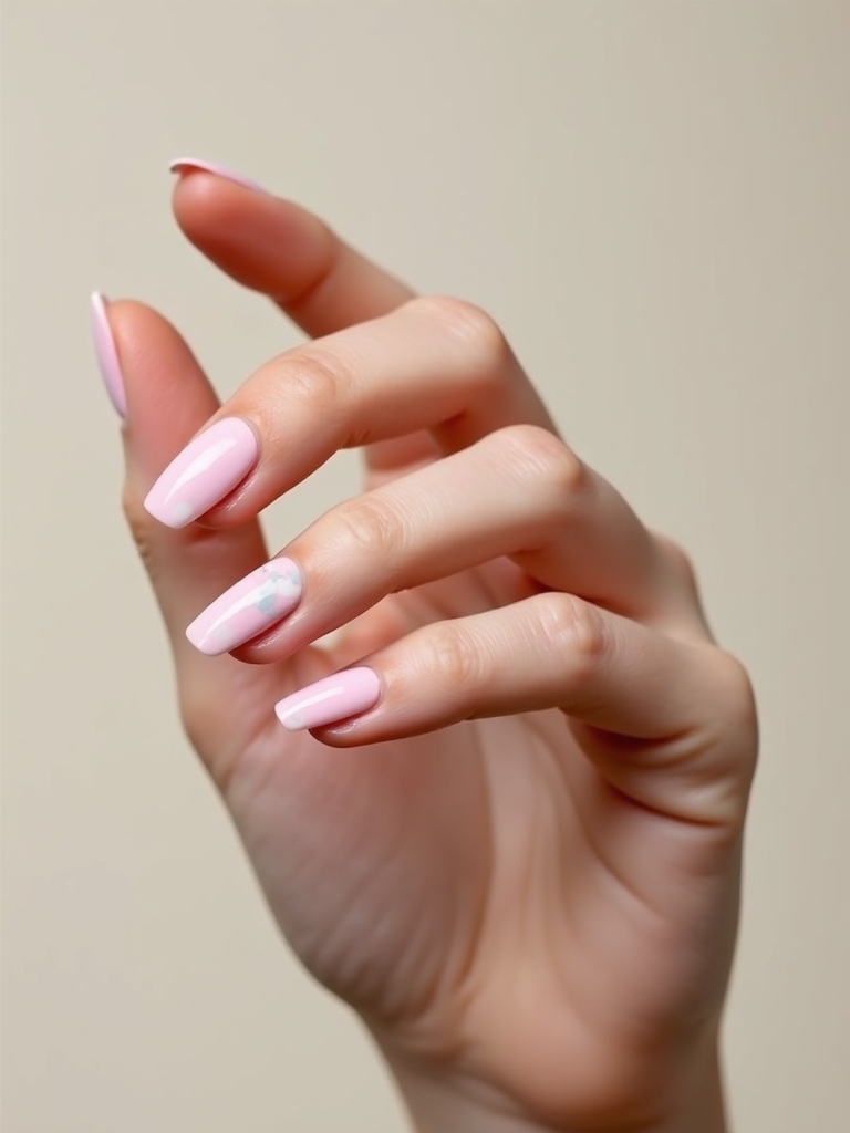 soft pink marble accents