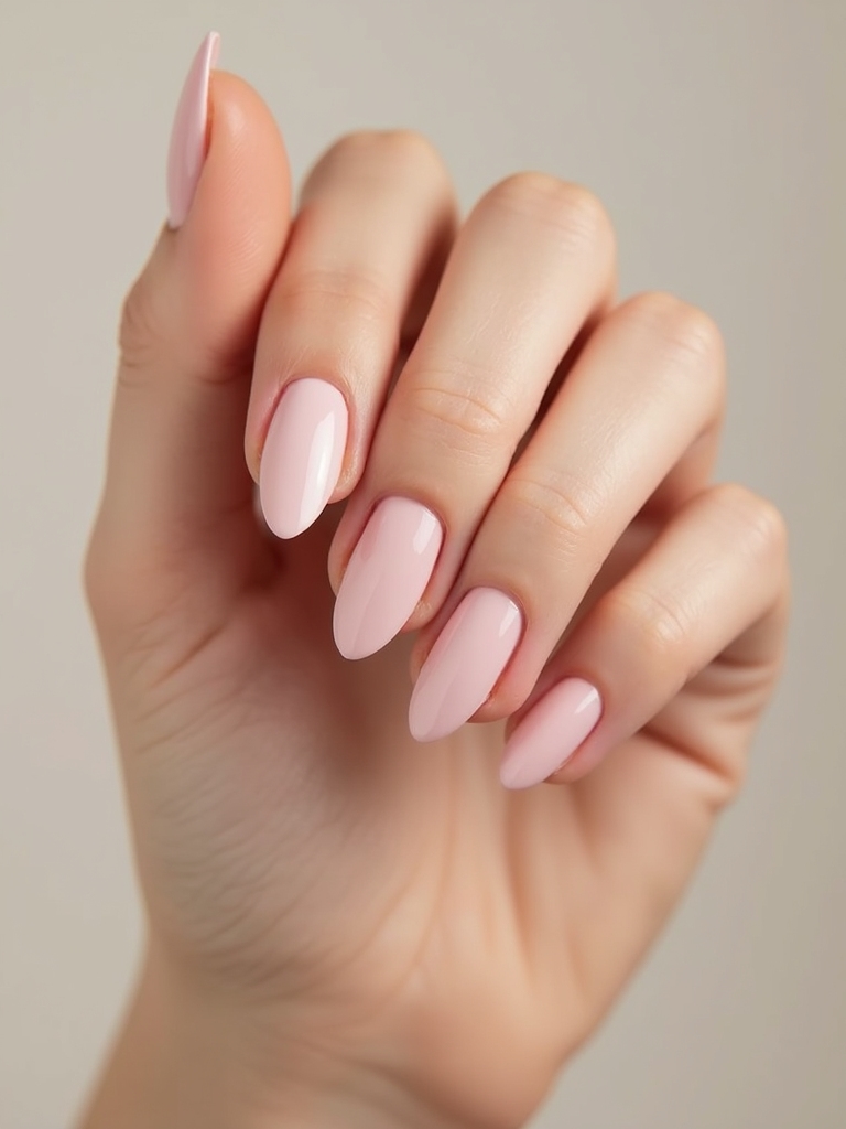 soft sheer ballet pink polish