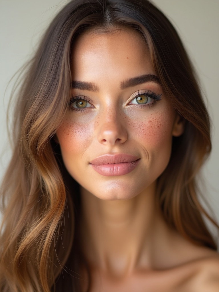 soft sunkissed faux freckles