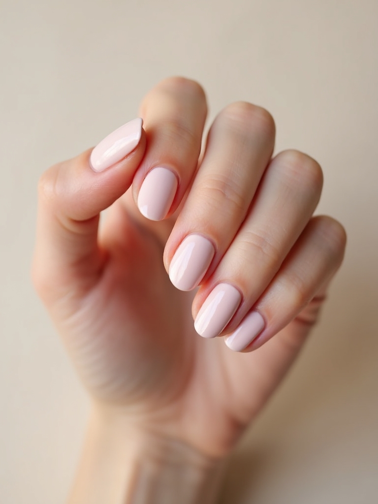 soft translucent baby pink