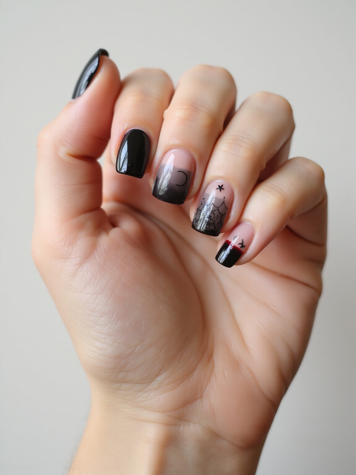 spooky stylish acrylic halloween nails