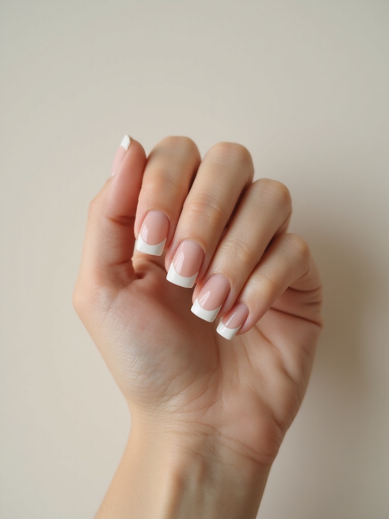 squared tips crescent accents