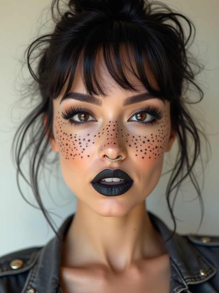 stamped punk freckle clusters