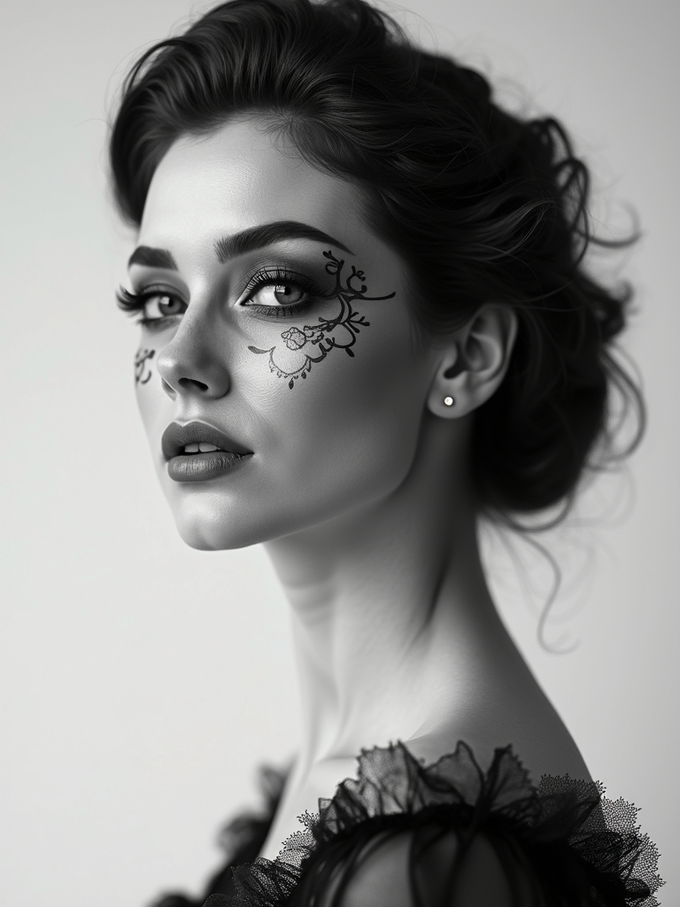stark monochrome catrina contrast