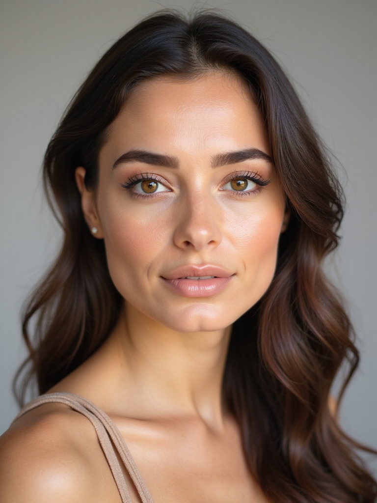 subtle brown tightlined lash definition
