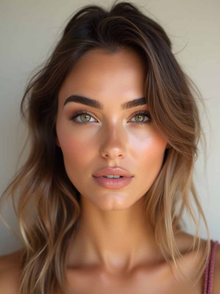 subtle candlelit cheekbone glow