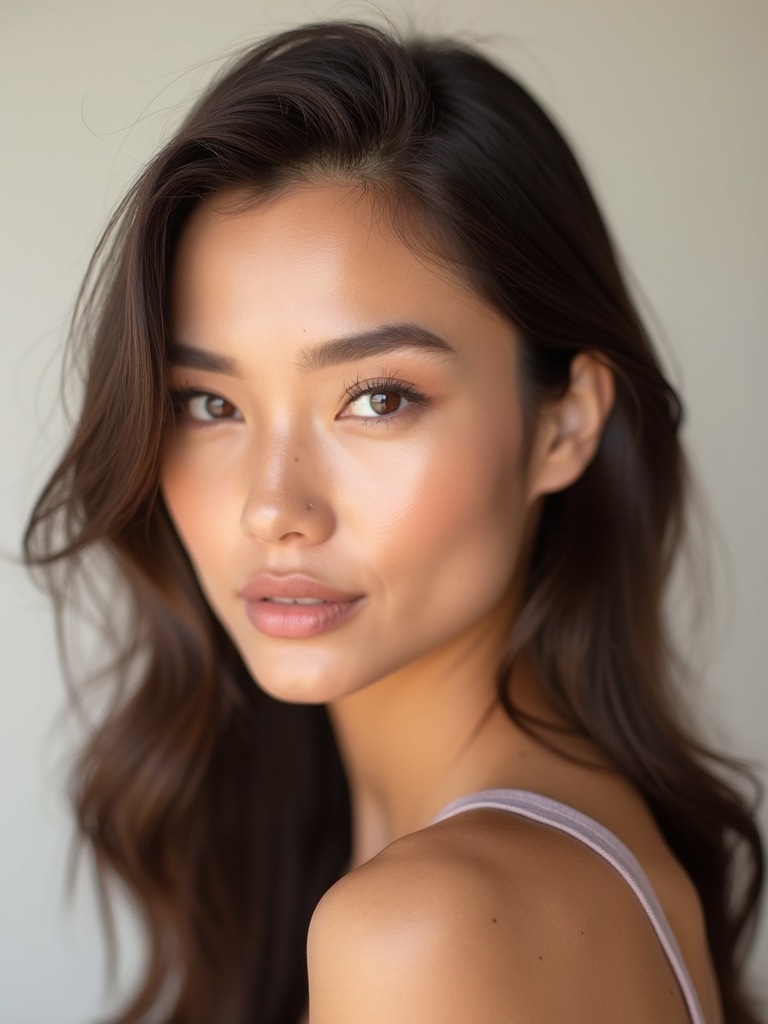 subtle champagne cream glow