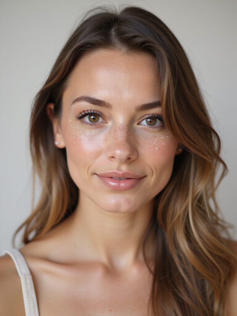 subtle contoured nose delicate dots