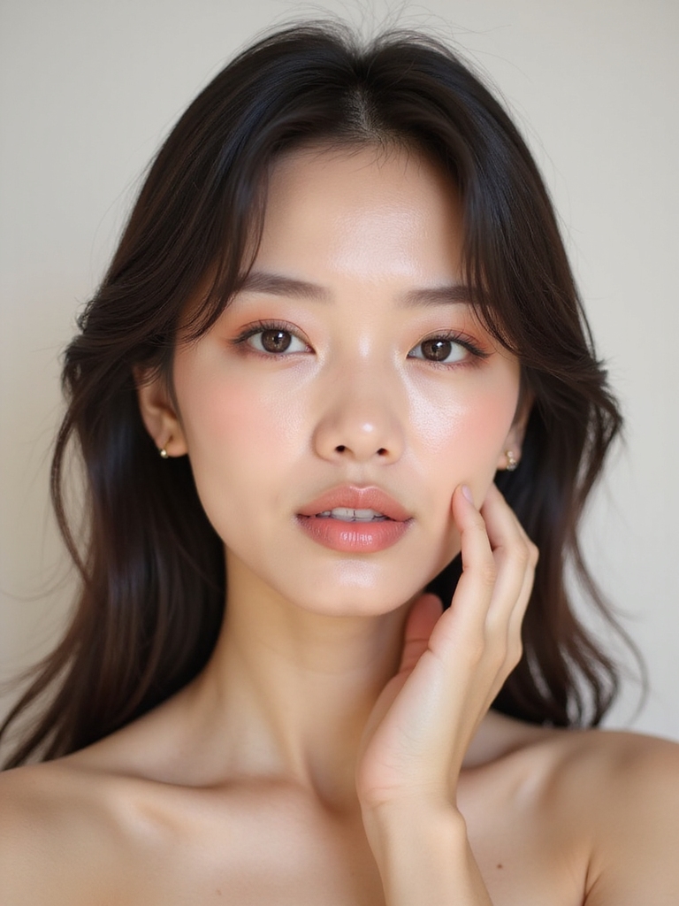 subtle pearly under eye puff