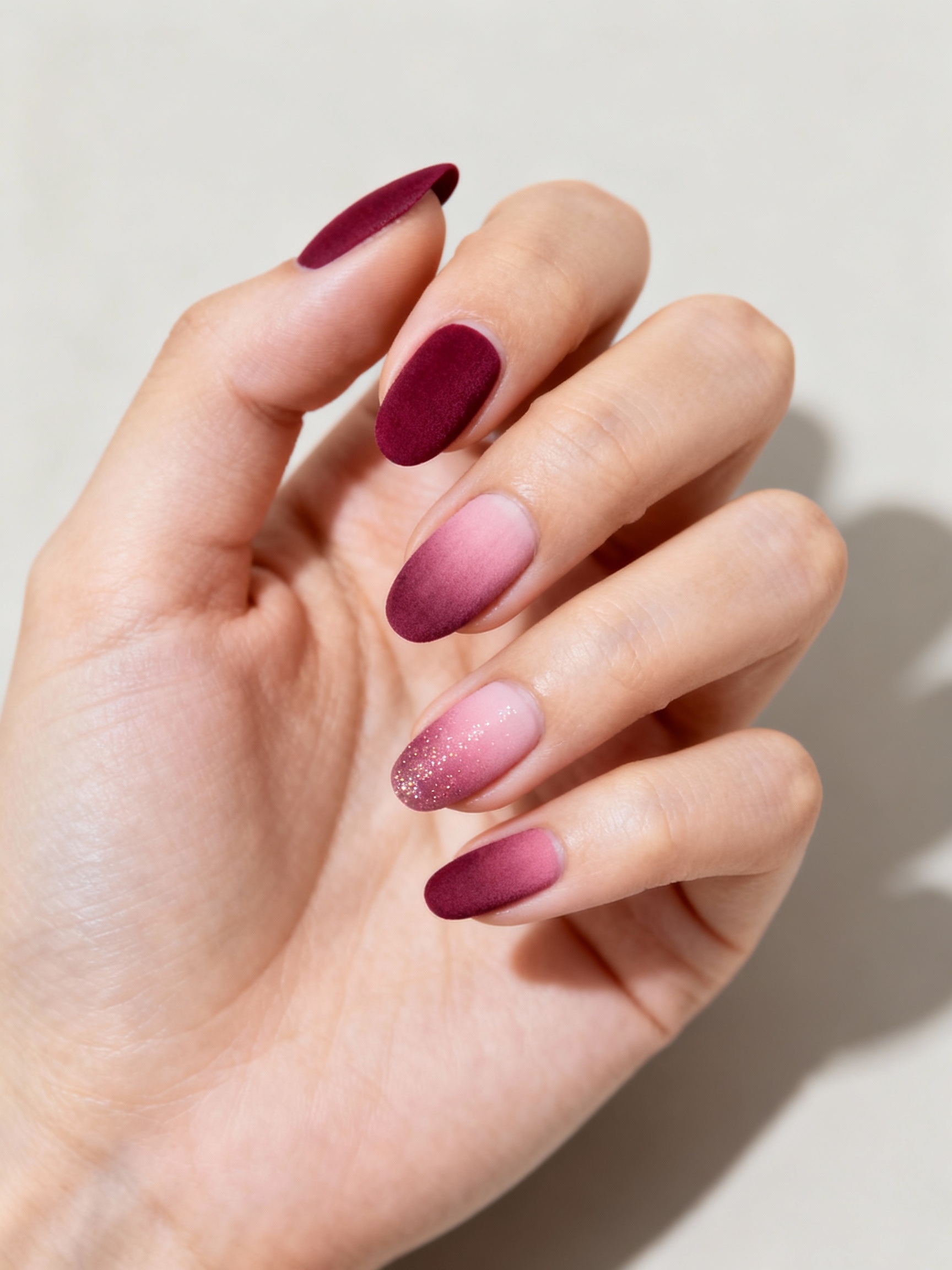 suede matte rosy micro shimmer