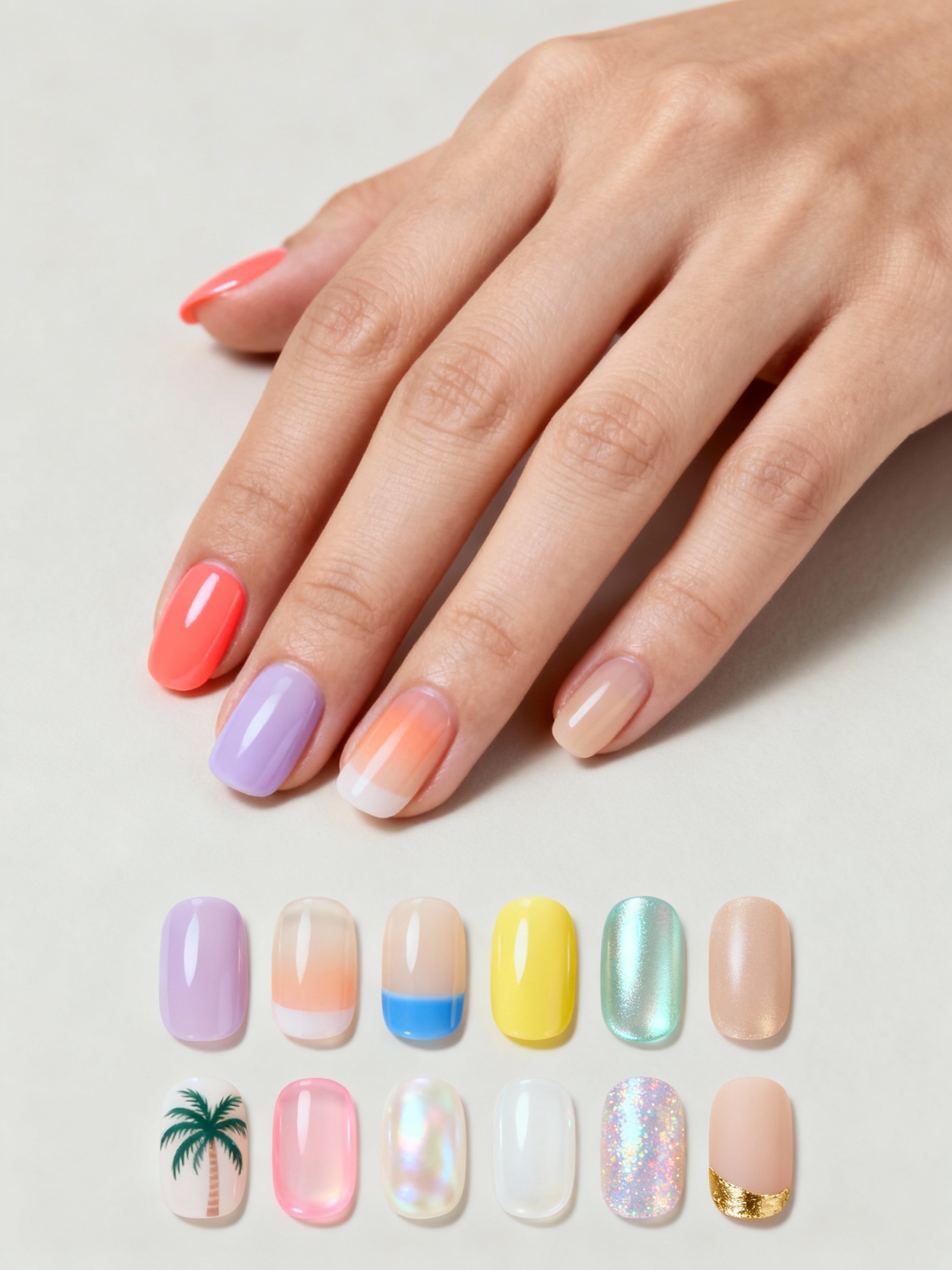 summer acrylic nail designs