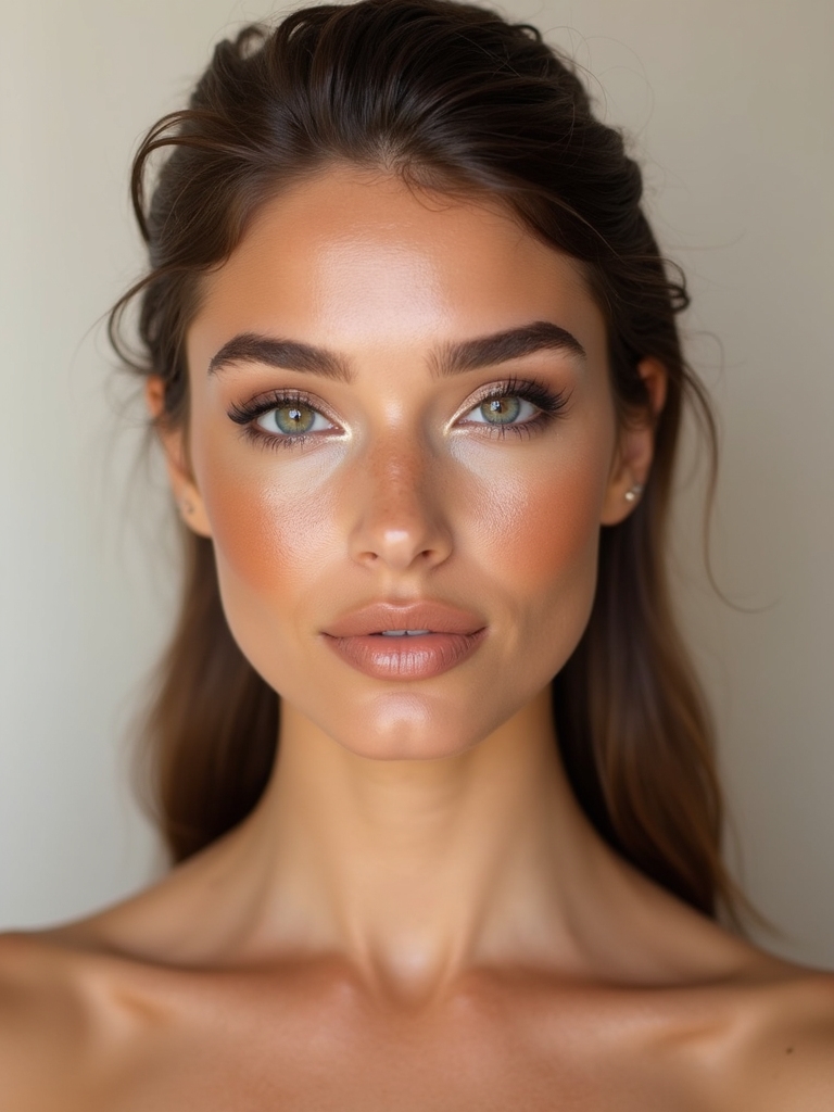 sun kissed dewy freckled skin