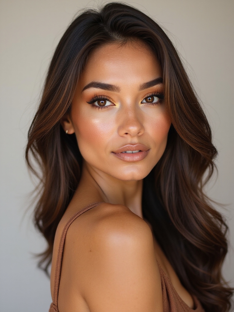 sunlit bronze molten glow