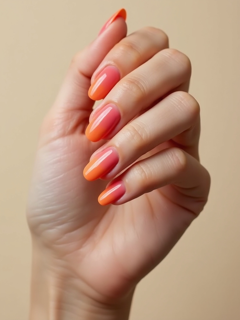 sunset ombr warm glow