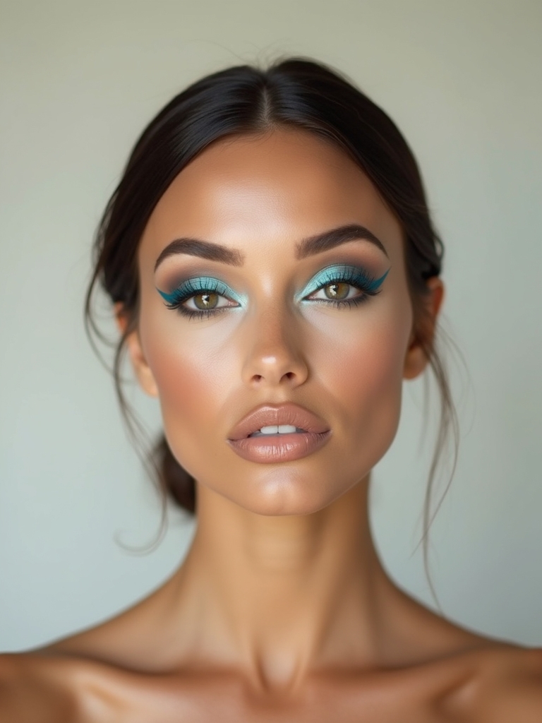teal inner corner glossy pop