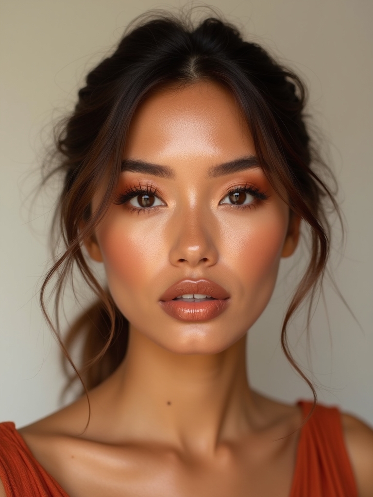 terracotta monochrome sunkissed makeup