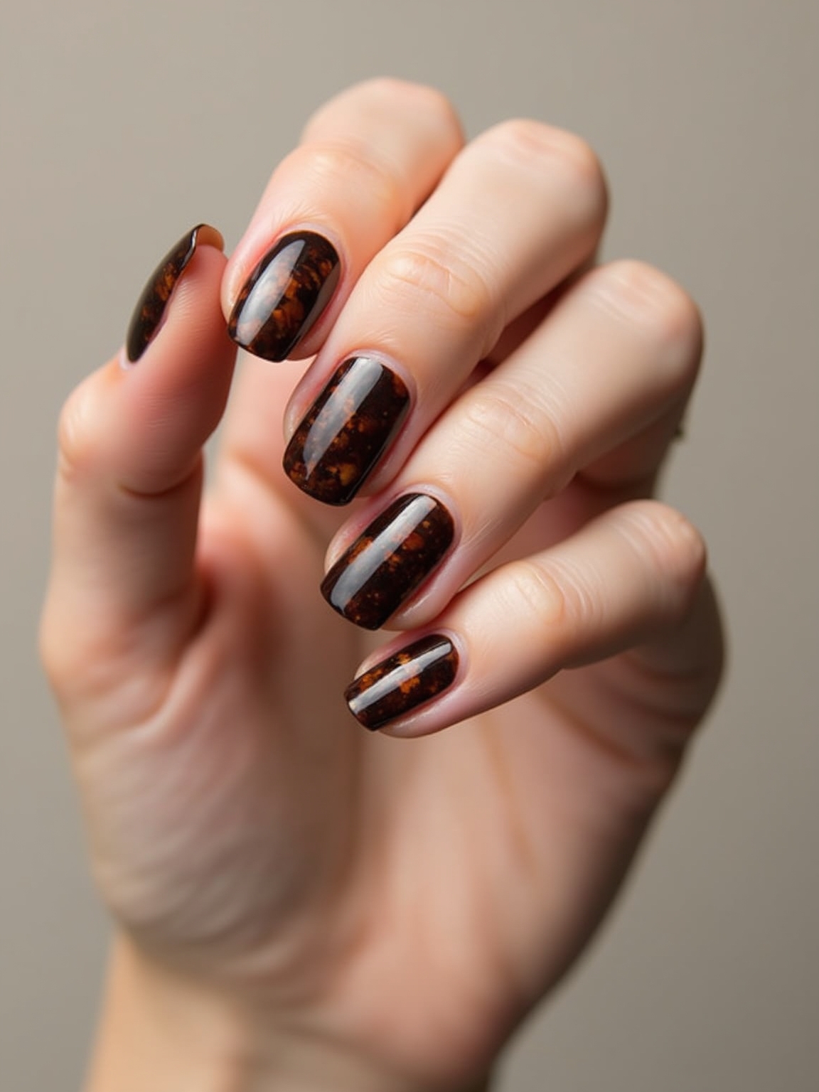 tortoiseshell amber glossy accents