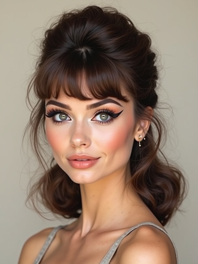 tousled retro bardot wing