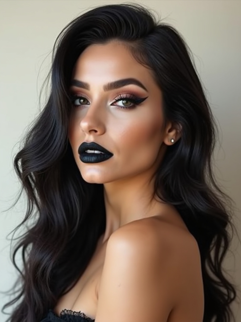 traditional gothic makeup fusion