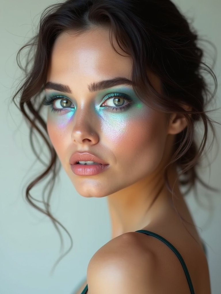 translucent luminous sea glass skin