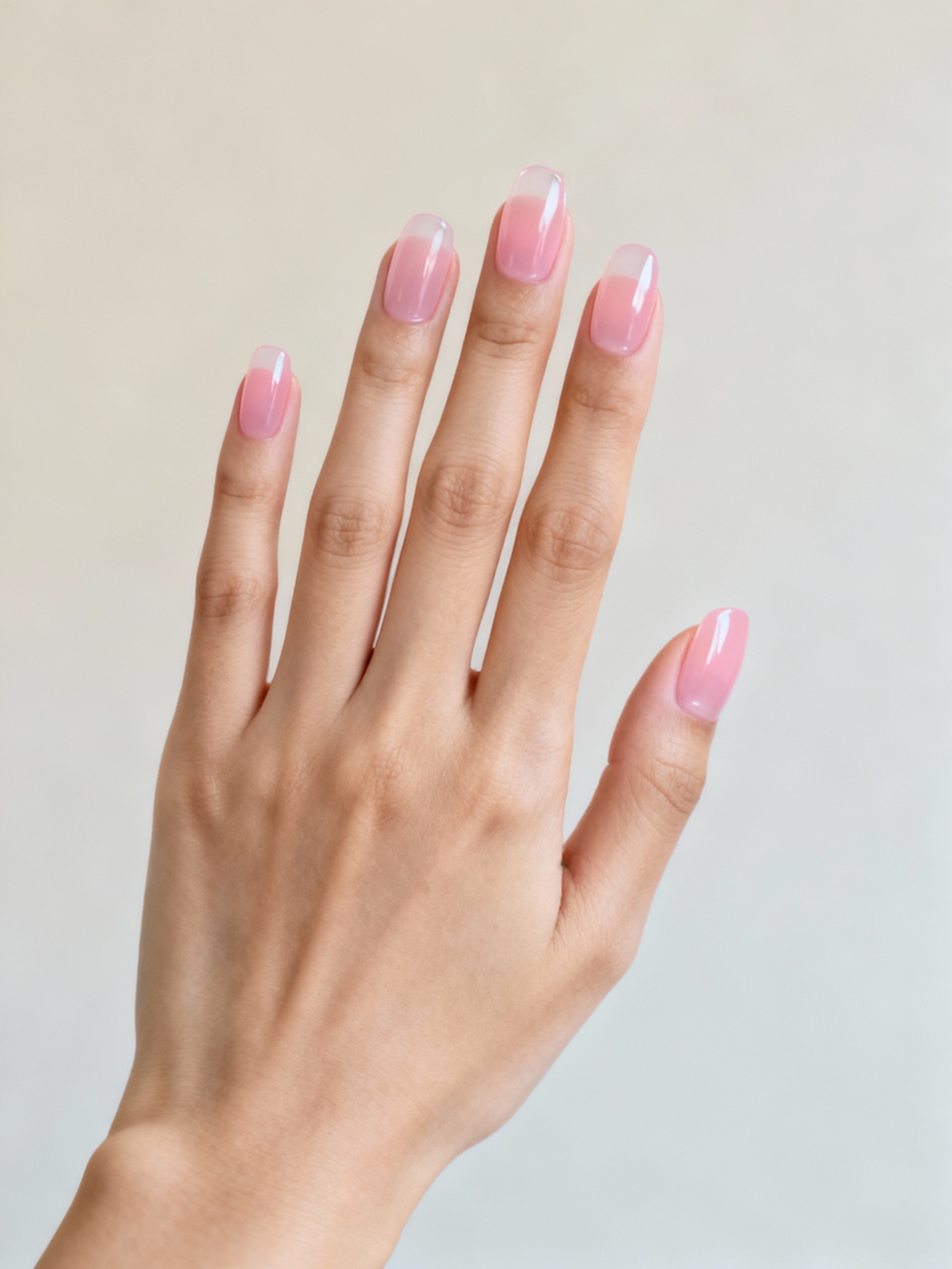 translucent plush glossy pink