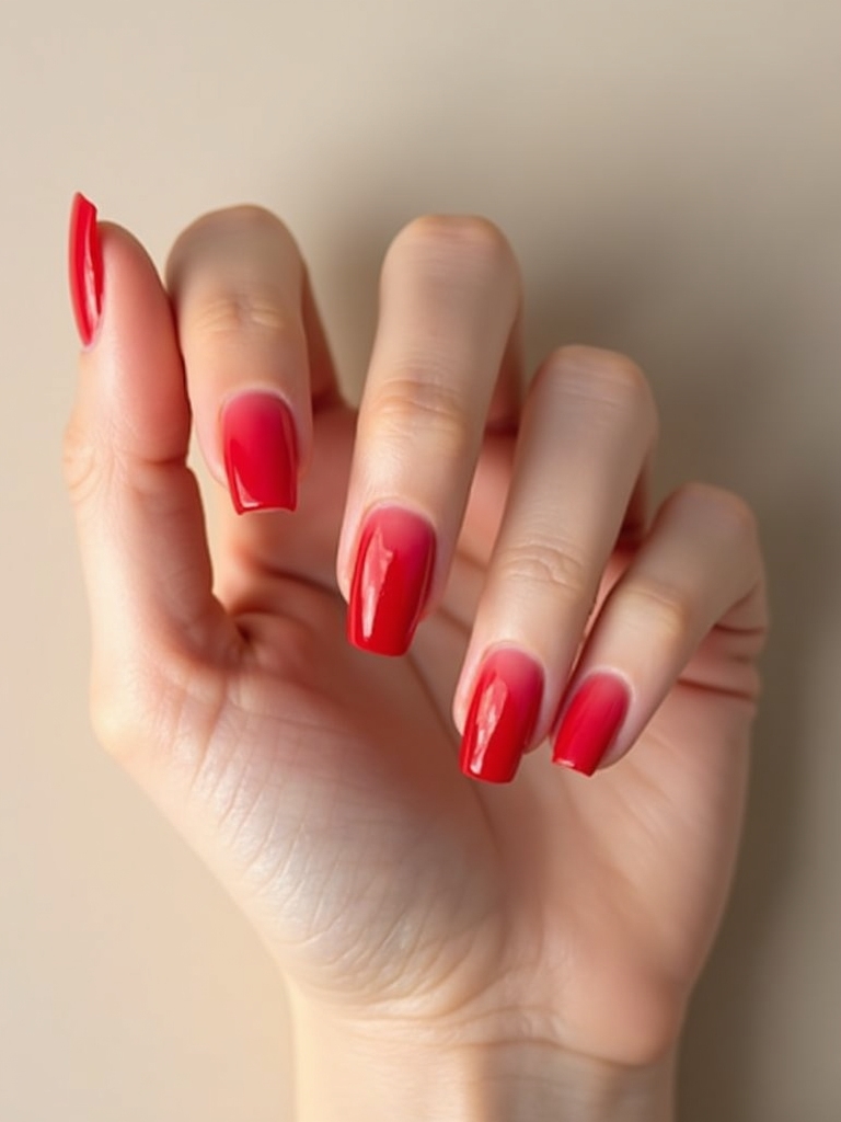 translucent ruby halo nails