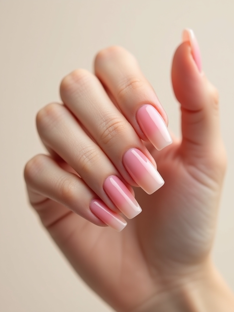 translucent sorbet pink glassy