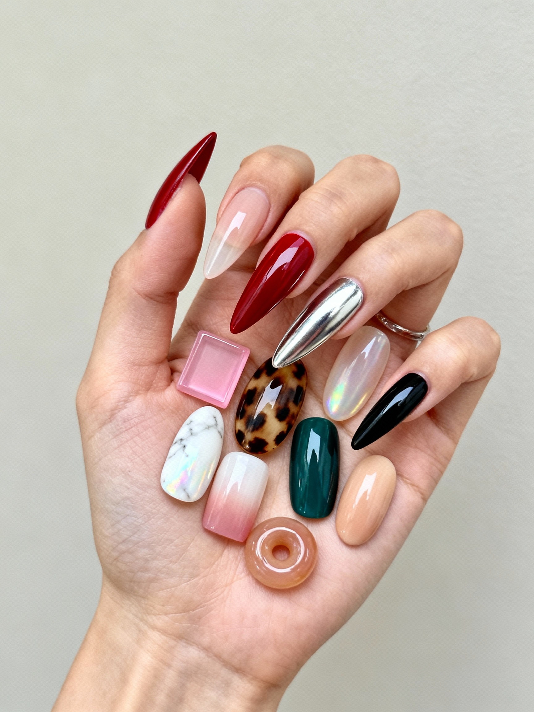 trendy long nail inspirations
