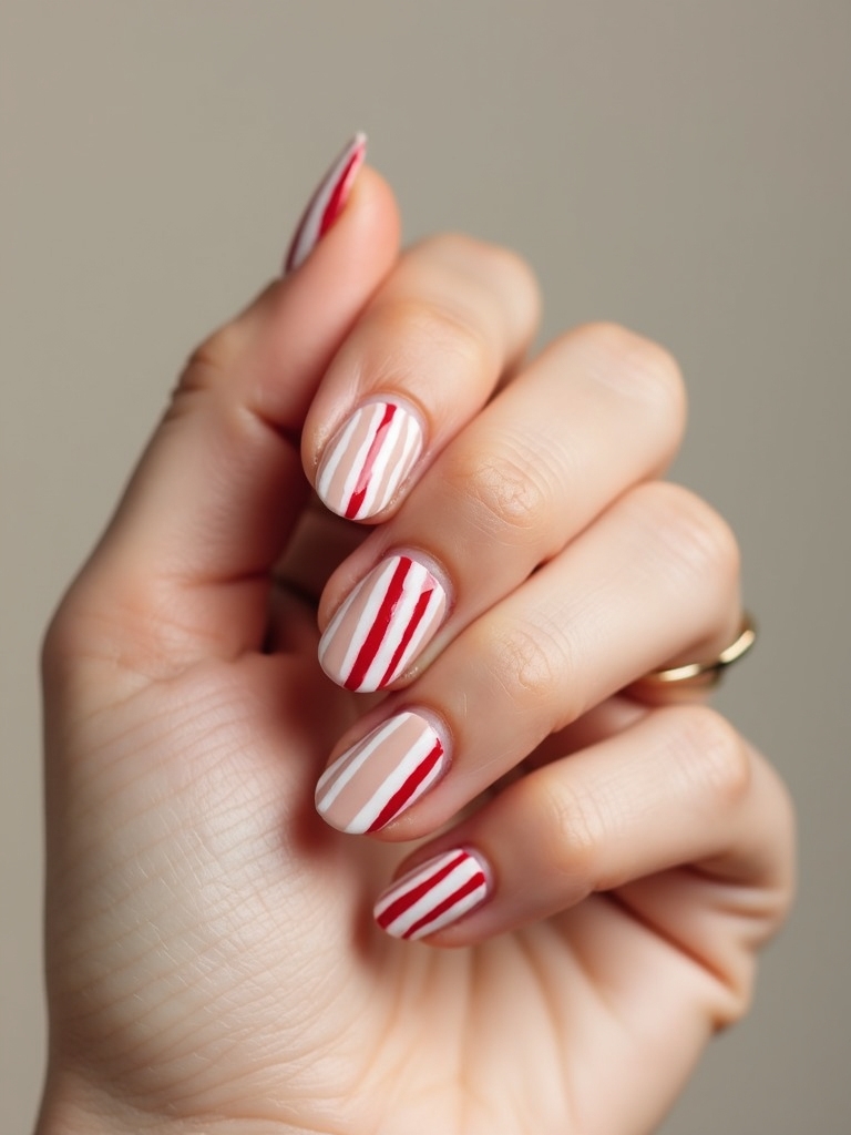 ultra fine candy cane stripes