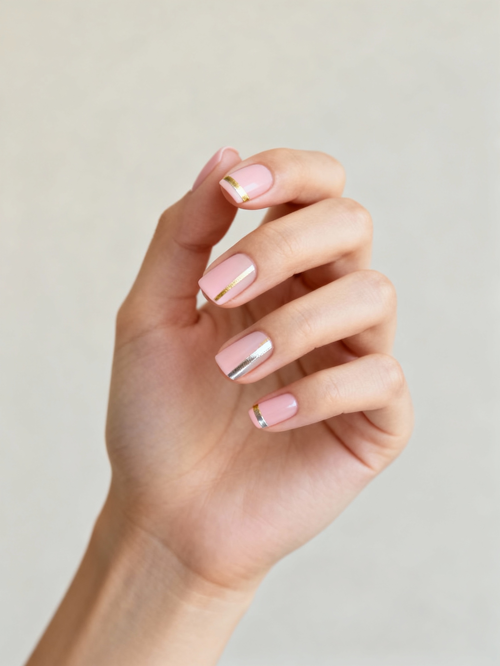 ultra thin metallic cuticle stripes