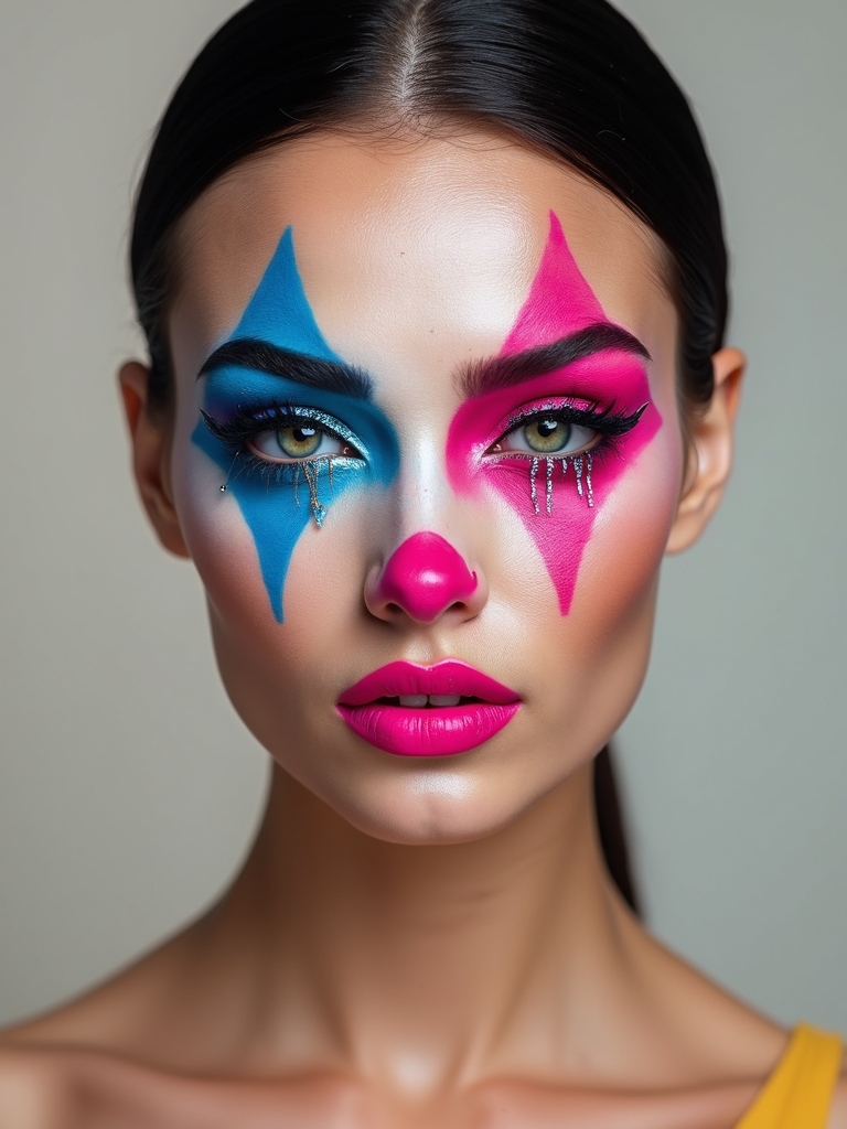 uv neon jester carnival glam