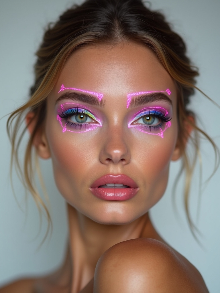 uv reactive bold geometric accents