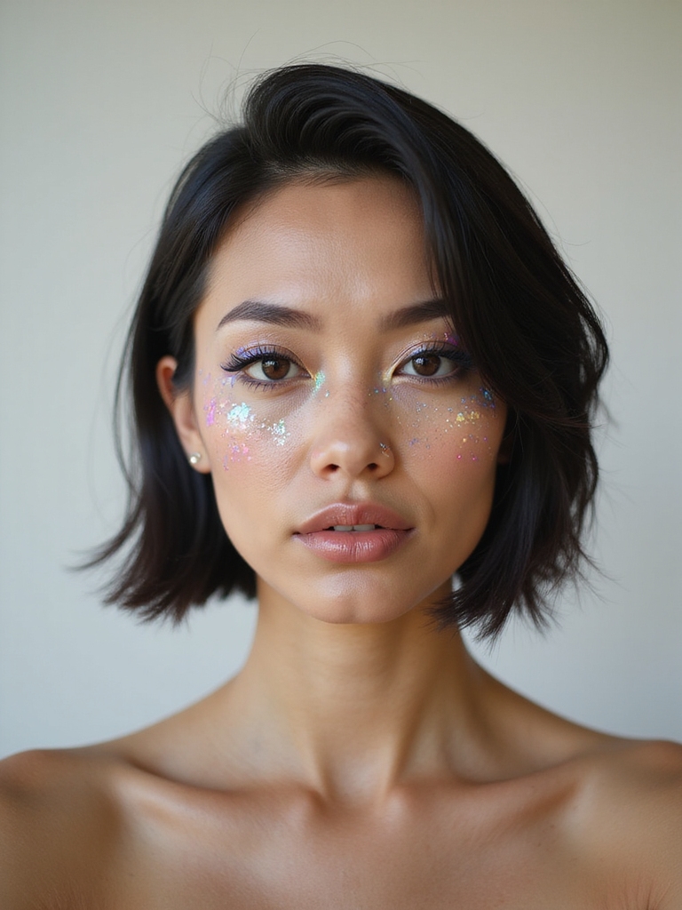 uv reactive chrome freckle accents