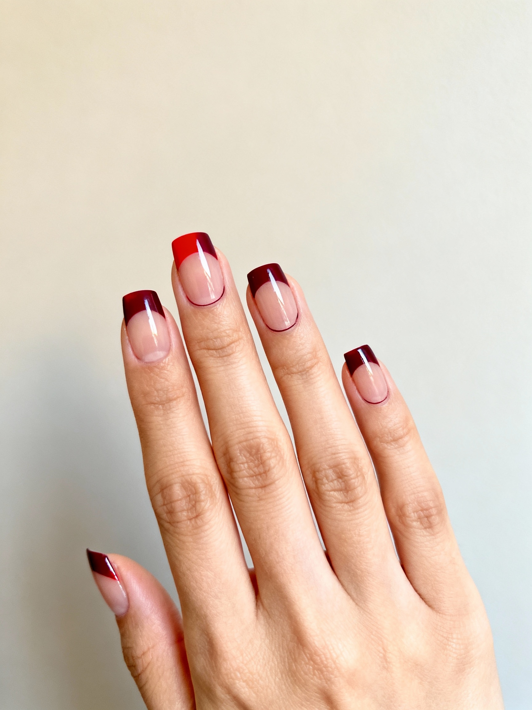 velvet burgundy micro tip elegance