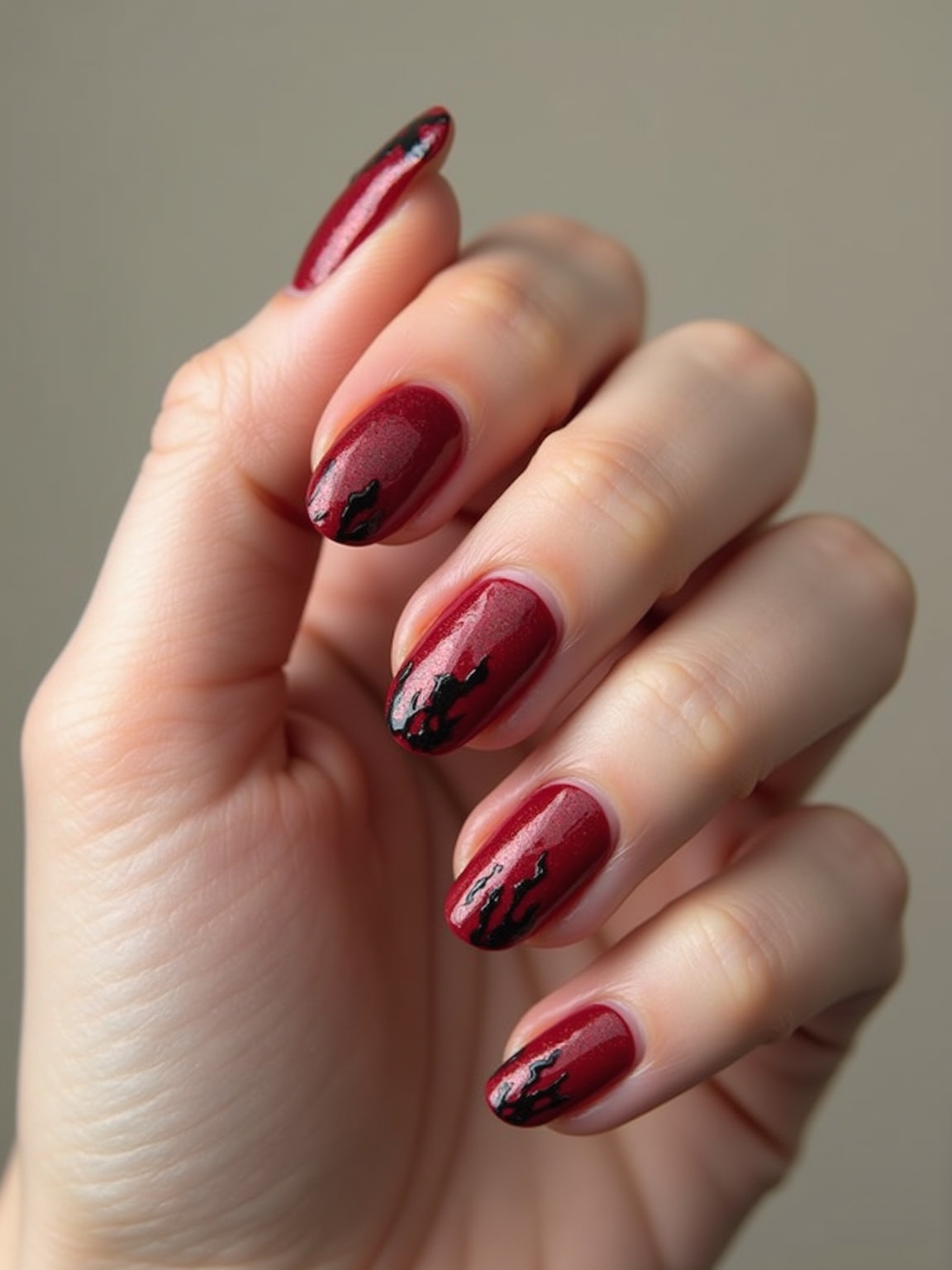 velvet crimson vines with thorns