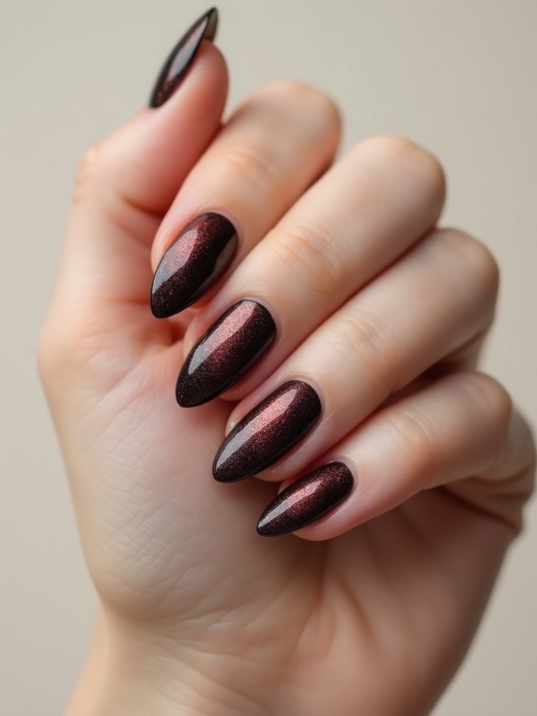 velvet diagonal magnetic cat eye