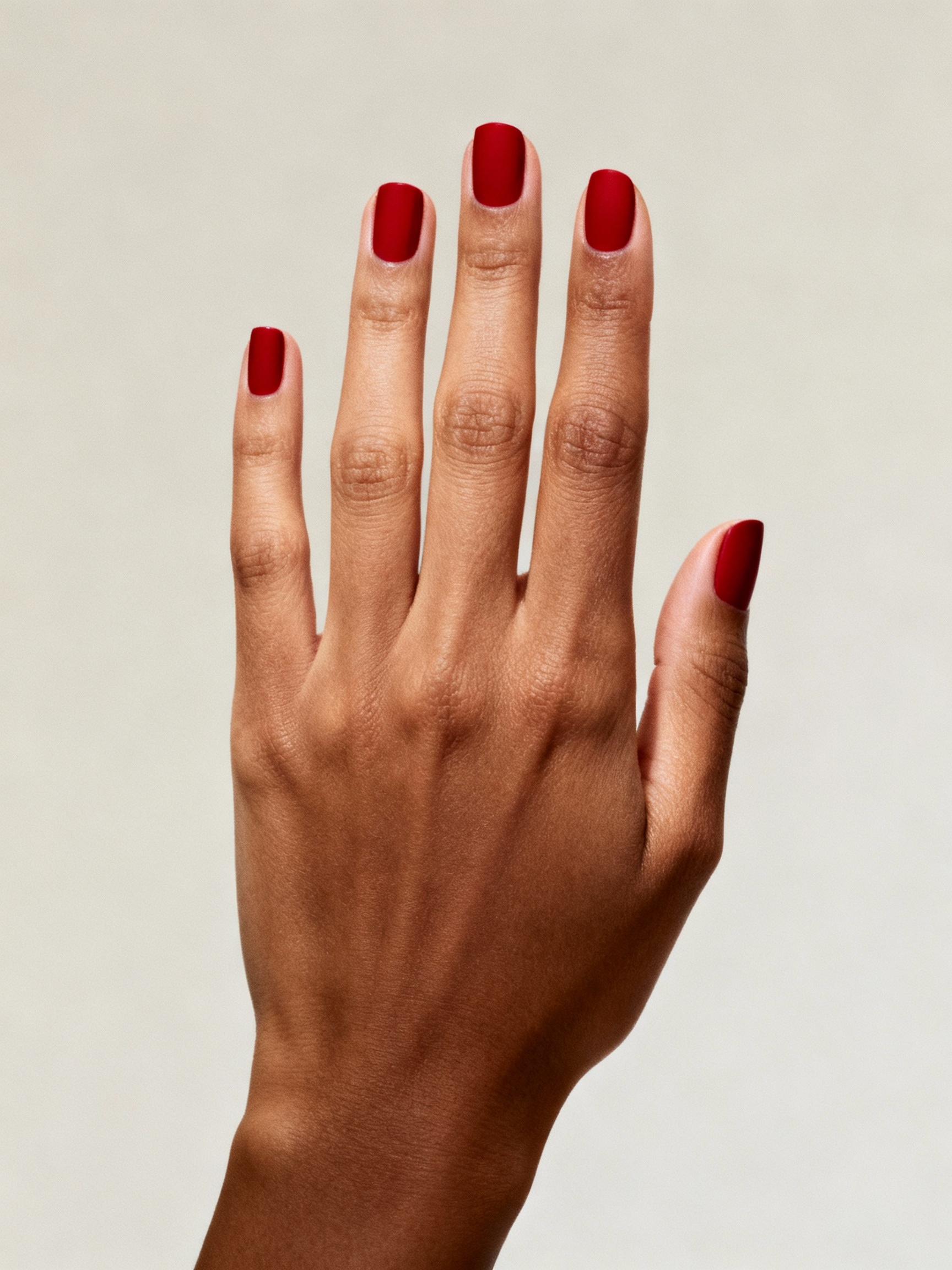 velvet matte scarlet nails