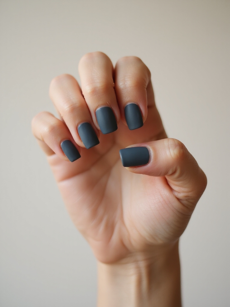velvet matte slate nails